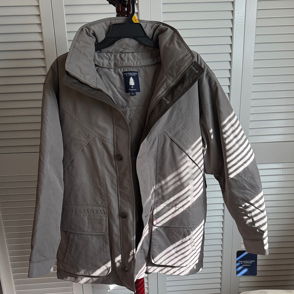 Roundtree & Yorke Tan Outdoor Jacket NEW w tags